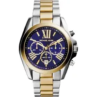 Michael Kors MK5976 Bradshaw Blue Dial Two Tone
