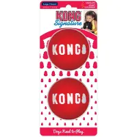 Kong - Signature Ball Dog Toy 2-Pack Large 8cm - Koirat - Koiran lelut ja pelit - Pallot