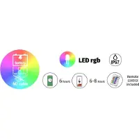 Newgarden Lola-LED-lattiavalo, akku, korkeus 165cm, himmennettävä, Valkoinen/opaali, Synteettinen materiaali, Moderni