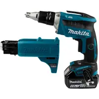 Makita DFS452TJX2, Akkuruuvinväännin, Pistoolikahva, 1/4", musta, Sininen, Harmaa, Harjaton, 4000 RPM