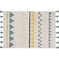 Lorena Canals Azteca Natural-Azul Vintage/Natural-Vintage Blue - Multi/patterned - 120X160CM