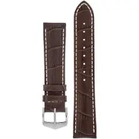 Hirsch Modena ruskea nahkaranneke 1030 28 10 20mm
