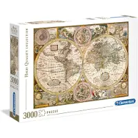 Clementoni High Quality Collection Old-Map -palapeli, 3000 palaa