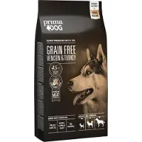 Prima Dog - Adult All Breed Grain Free Hjort & kalkon Black 10 kg - Koirat - Koiranruoka - Kuivaruoka