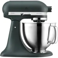KitchenAid Artisan, Seisova tehosekoitin, Musta, Vaivaus, Vaivaus, Sekoitus, 1 m, 4,8 L, Pebbled Palm (KSM185PSEPP)