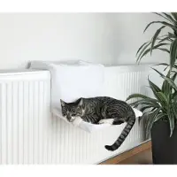 Trixie - Cat Radiator Plush White 45 x 24 x 31 cm - Kissat - Kissan pedit ja nukkumapaikat - Lämpöpatteripedit