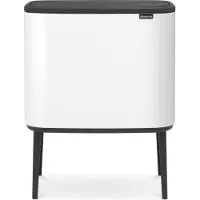 Brabantia Bo Touch Bin roska-astia 11 + 23 L, valkoinen