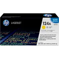 HP – 124A, alkuperäinen keltainen LaserJet-värikasetti, 2000 sivua, Keltainen, 1 kpl (Q6002A)