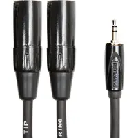 Roland Black 3,5mm TP - 2x XLR M Cable 3m