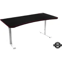 AROZZI Arena Gaming Desk -pelipöytä, valkoinen / musta