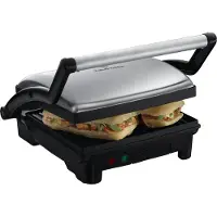 Russell Hobbs 3-in-1 Panini Grill -pöytägrilli, 1800 W, musta/ruostumaton teräs