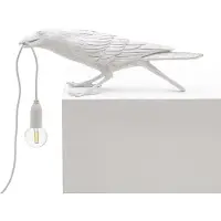 Seletti Pöytävalaisin , Bird Lamp, Valkoinen, Olohuone, Muovi, Design