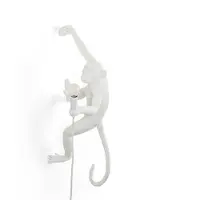 Seletti Pöytävalaisin , Monkey Lamp, Valkoinen, Olohuone, Muovi, Design