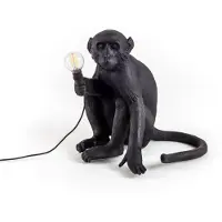Seletti Ulkovalaisin , Monkey Lamp, Musta, Muovi, Design