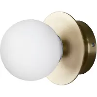 Globen Lighting Art Deco IP44 seinävalaisin/kattovalaisin Harjattu messinki