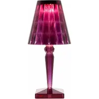 Kartell Design-pöytävalaisin Big Battery, Lila/vaaleanpunainen, Synteettinen materiaali, Design