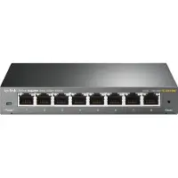 TP-LINK TL-SG108E, Hallittu, L2, Gigabit Ethernet (10/100/1000) (TL-SG108E(UN))