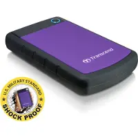 Transcend 2 TB EXTERNAL HDD 2.5", USB 3.1, RUGGED - STOREJET 25H3 (PURPLE) (TS2TSJ25H3P)