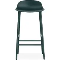 Normann Copenhagen Form baarituoli matala Green, vihreäksi lakattu teräsjalat