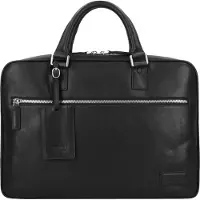 PICARD Authentic Asiakirjasalkku Nahka 40 cm Kannettavan tietokoneen taskun syvyys Musta