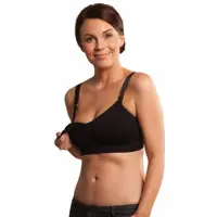 Carriwell Seamless Padded imetysliivit Mustat topatut imetysliivit S