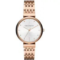 Emporio Armani Analoginen kello roseekulta / helmenvalkoinen
