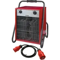 Eurom Sähkökäyttöinen puhallinlämmitin työpajaan, autotalliin ja vajaan 9000 W 400 V, 2 tilaa, termostaatti, IP24 EK9002 332698