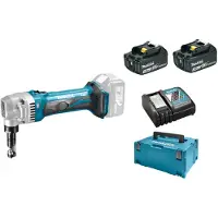 Makita Levyleikkuri DJN161RFJ; 18 V; 2x3,0 Ah akku