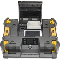 DeWalt TSTAK DWST1-81078-QW työmaaradio DAB+ Bluetooth, musta/keltainen