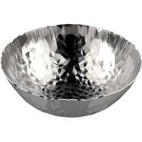 Alessi Round Basket In 18/10 Stainless Steel - Silver - D20.7CM