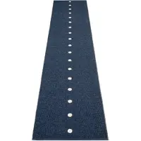 Pappelina Peg matto 70x360 cm dark blue / vanilla