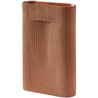 Muuto Ridge maljakko, 48,5 cm, terrakotta