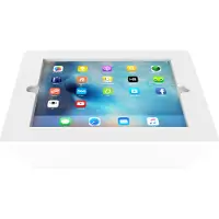 Deltaco – Desktop stand for 9.7" iPads, 125 angle, aluminium, white (ARM-272)
