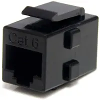 StarTech.com Suojattu FTP Cat6 RJ-45 Keystone Coupler -jatkoliitin, musta