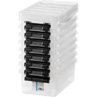 Orthex SmartStore Classic 4 L -säilytyslaatikko kannella, 8 kpl pakkaus