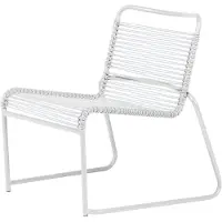 Fiam , Lido lounge chair low back armchair white alumiini