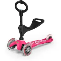 Micro Mini 3 in 1 Deluxe Kolmipyöräinen Potkulauta, Pinkki
