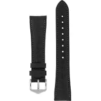 Hirsch Aristocrat musta nahkaranneke 038 28 0 50 18mm