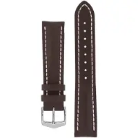 Hirsch Heavy Calf ruskea nahkaranneke 014 75 0 10 18mm