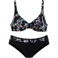 Petite fleur Bikini monivärinen / musta
