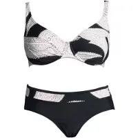 LASCANA Bikini musta / valkoinen