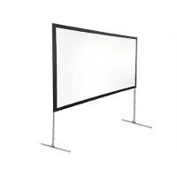 Multibrackets M Fast-fold - Heijastusnäyttö - 180 tuuma (459 cm) - 16:9 - Matte White - musta