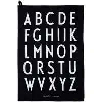 Design Letters keittiöpyyhe 40 x 60 cm 2-pakkaus Musta