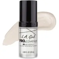 L.A. Girl Cosmetics PRO. Coverage kirkastava nestemäinen meikkivoide sävy White 28 ml