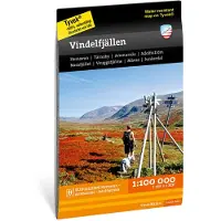 Calazo Vindelfjällen ulkomaan retkeilykartta