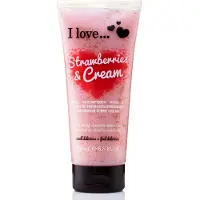 I Love … Strawberries & Cream 200 ml kuoriva suihkusmoothie