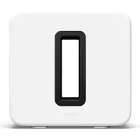 Sonos Sub, Aktiivinen alibassokaiutin, D, Valkoinen, AC, 50 - 60 Hz, 100 - 240 V