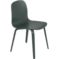 Muuto Visu tuoli, puujalat, tummanvihreä