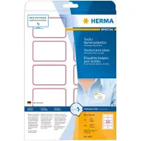 Herma 4405, Punainen, Valkoinen, Pyöristetty suorakulmio, Irroitettava, A4, Laser, 20 arkkia