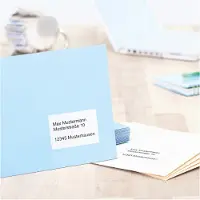 Herma 4268, Valkoinen, Itse kiinnittyvä tulostintarra, A4, Paperi, Laser/Inkjet, Kiinteä